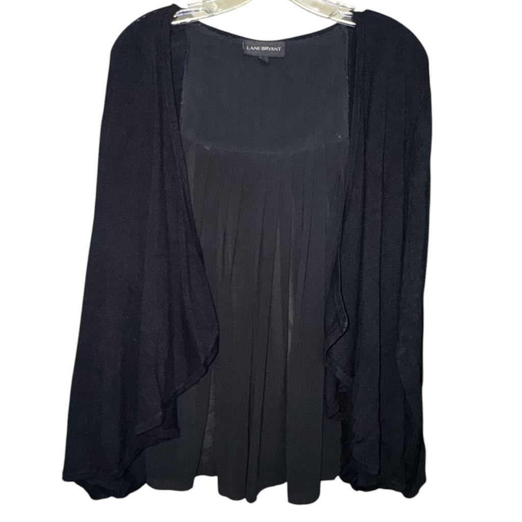 Lane Bryant Black Open Front Cardigan