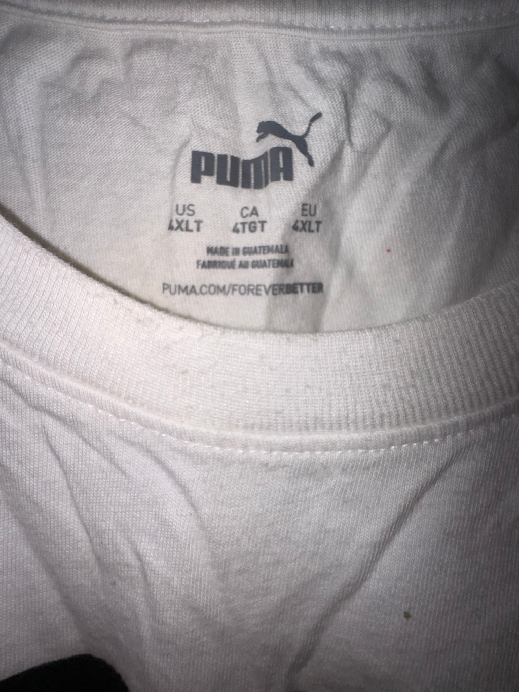 Puma White Sportswear Block Logo Tee