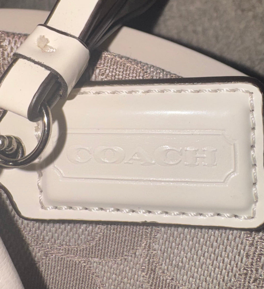 Coach Signature Jacquard Kitten-Heel Thong Sandals