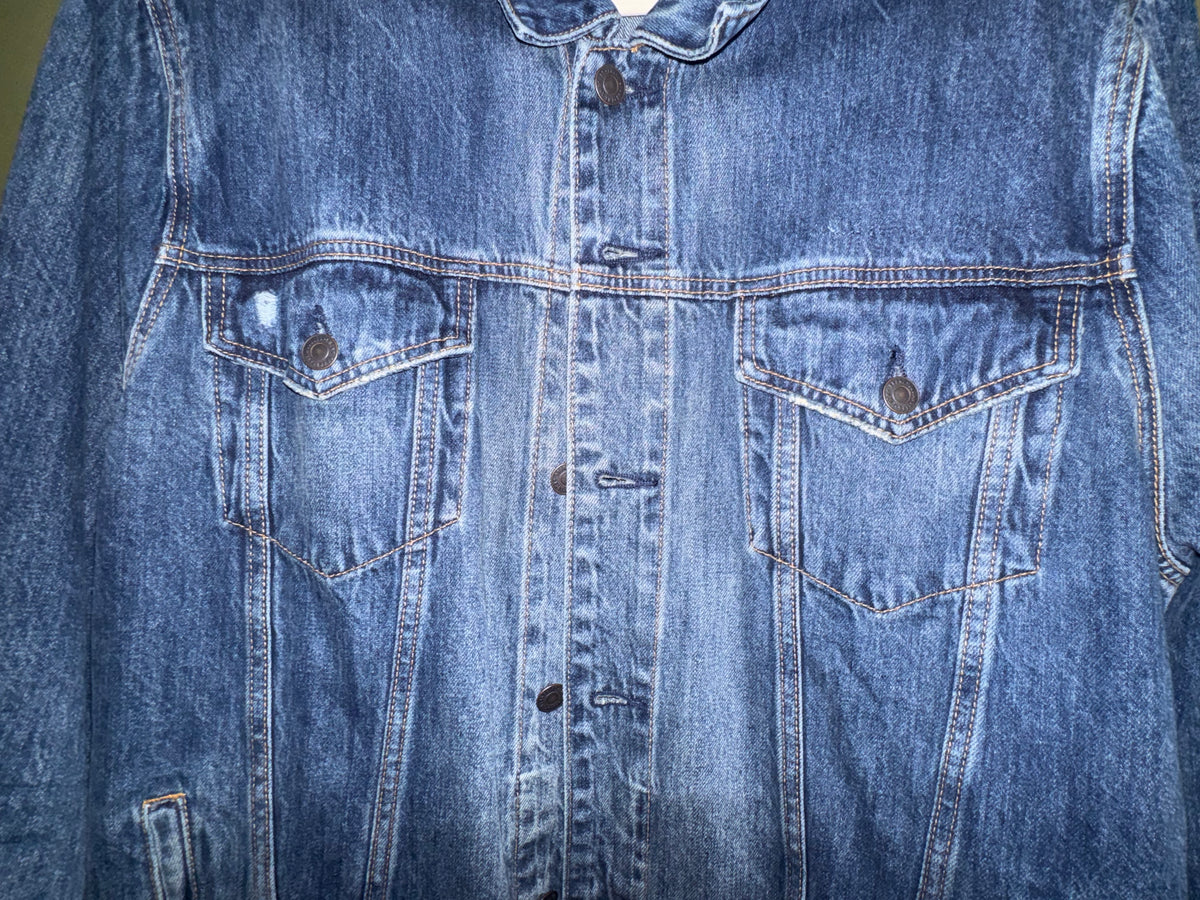 Lucky Brand Medium-Wash Denim Trucker Jacket
