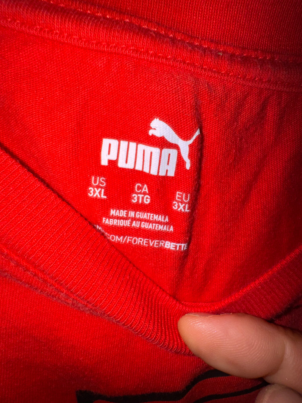 Puma Red Graphic Training Tee
