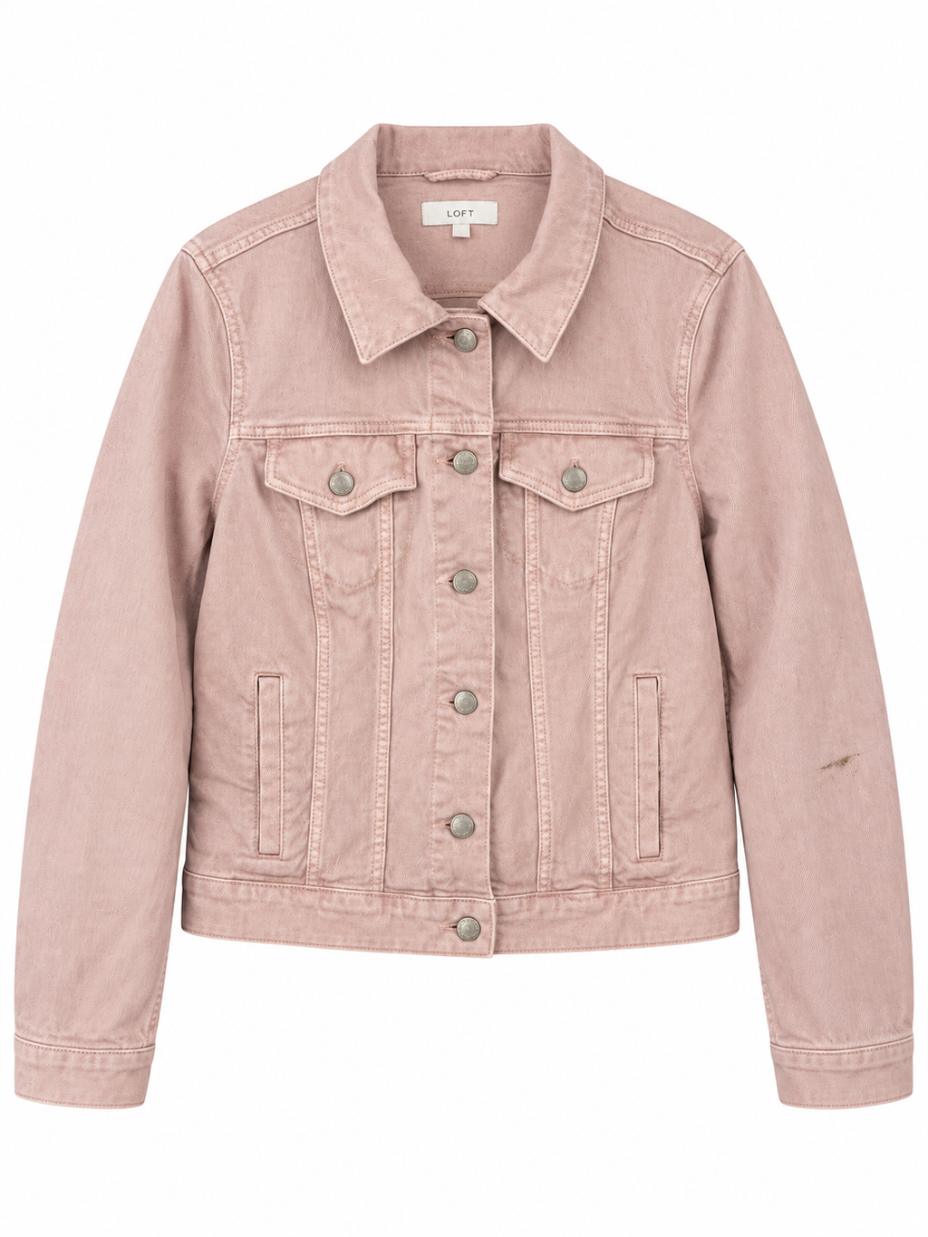 LOFT Dusty Pink Denim Jacket