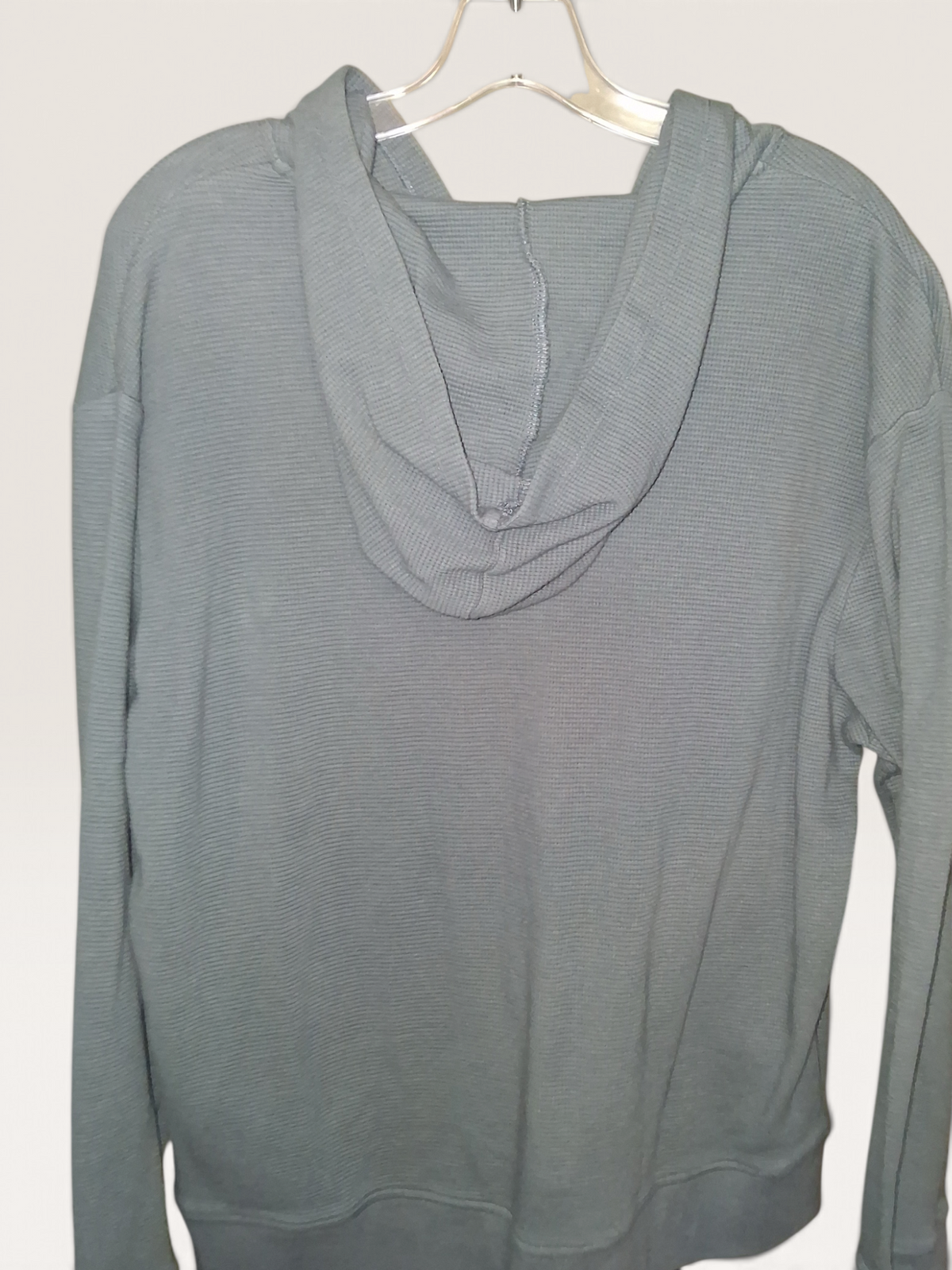 GAP Men's Thermal Waffle Knit Henley Hoodie