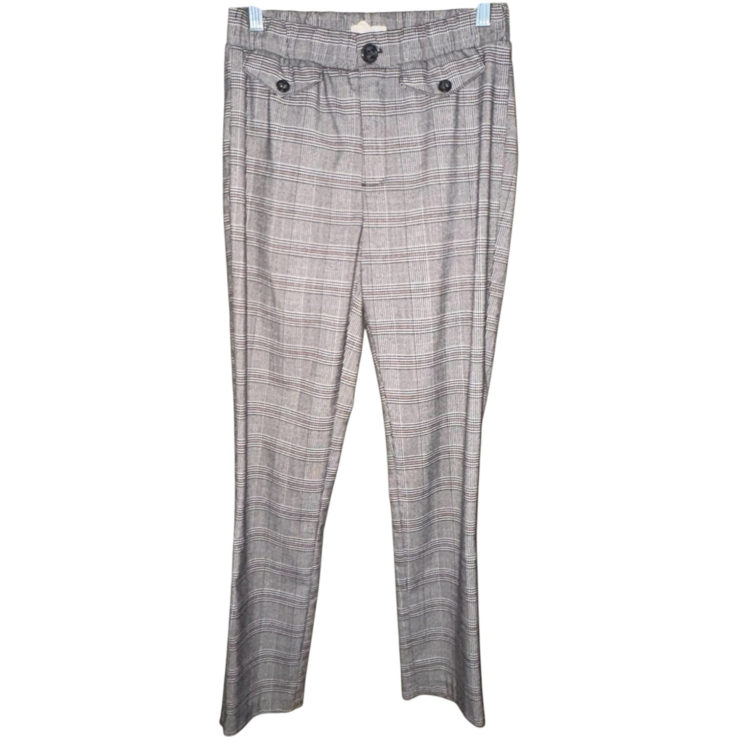 Sky and Sparrow Gray Plaid Pull-On Trousers