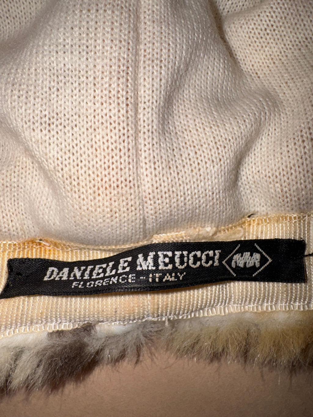 Vintage Daniel Meucci Italian Faux-Fur Animal Print Hat