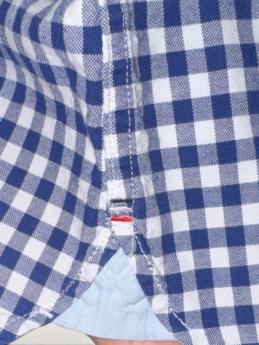 Tommy Hilfiger Navy Gingham Stretch Shirt