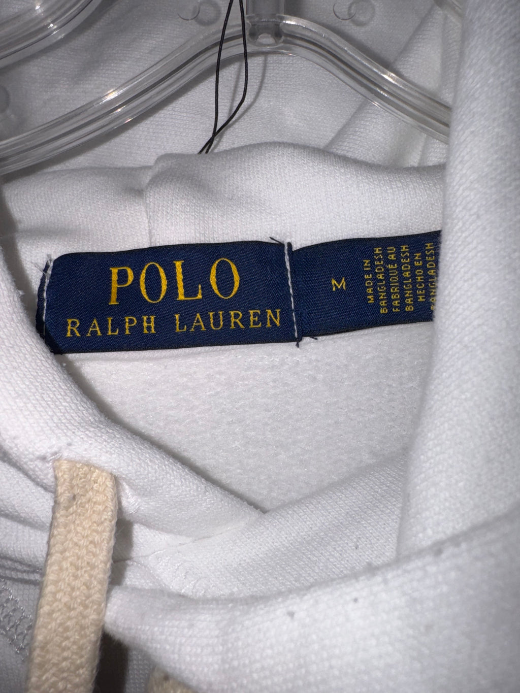 Polo Ralph Lauren White Pullover Hoodie