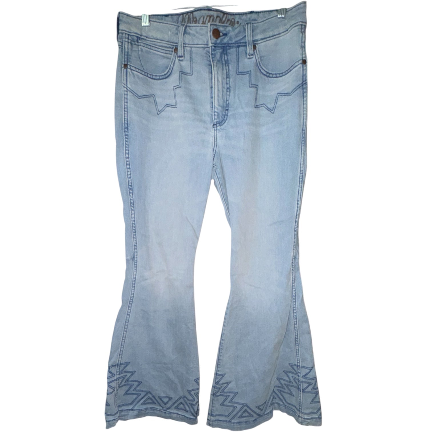 Wrangler Southwestern Sun Light Wash Flare Jeans