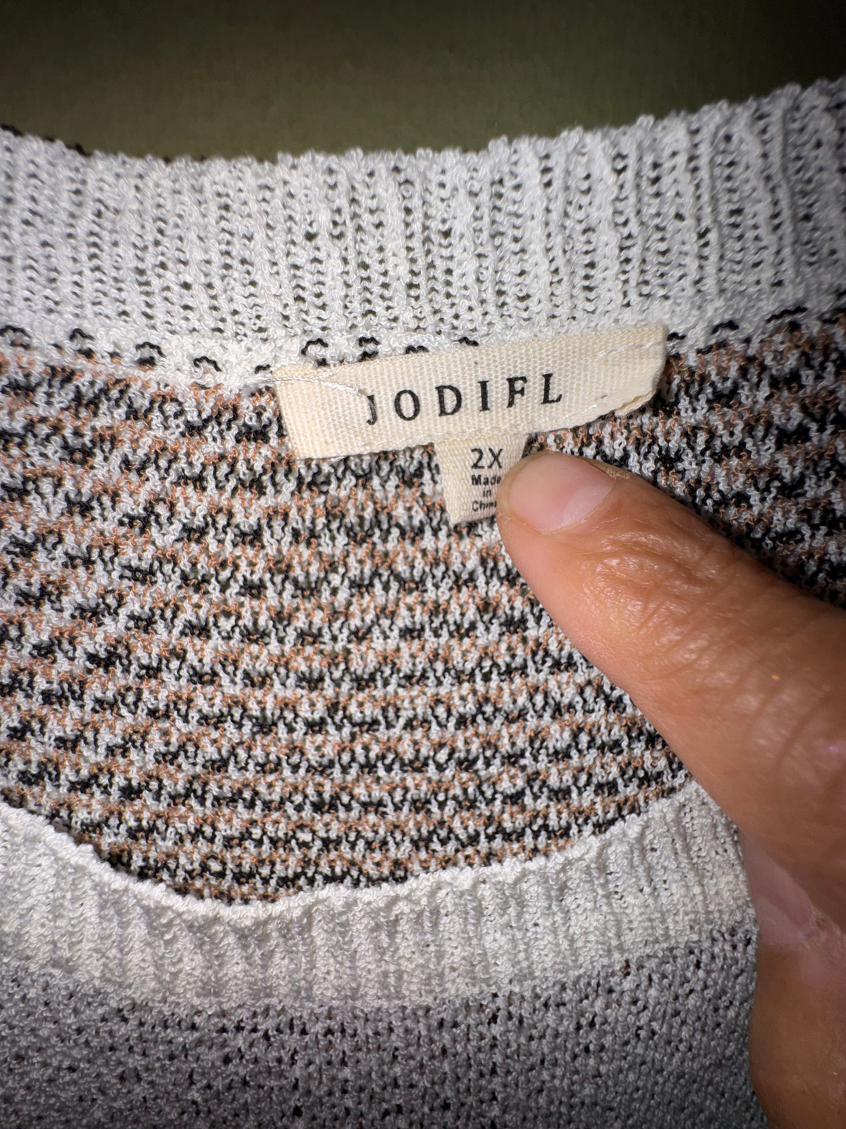 Jodifl Cream Floral Knit Sweater
