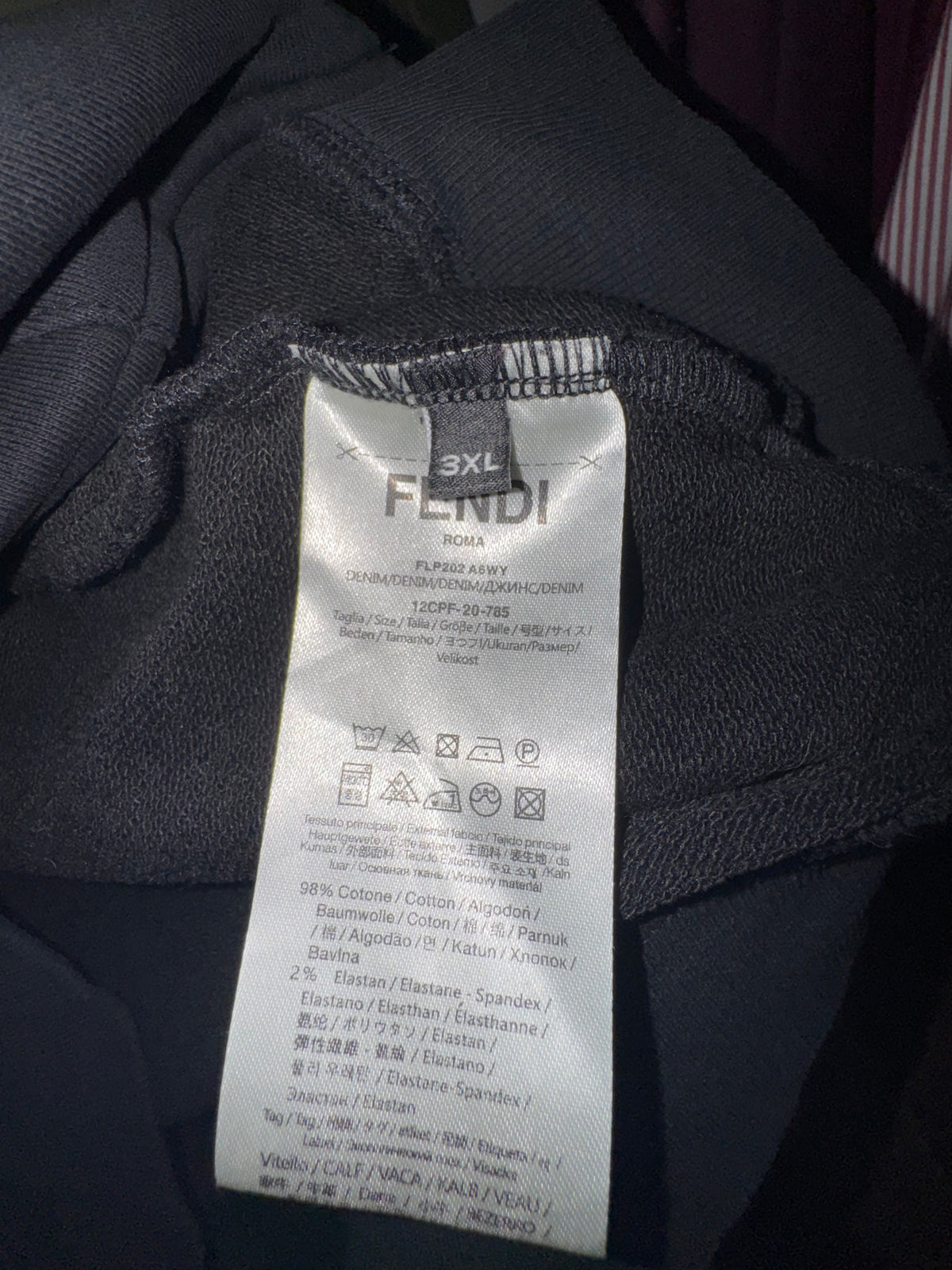 Fendi Black FF Sleeve-Tape Zip Hoodie