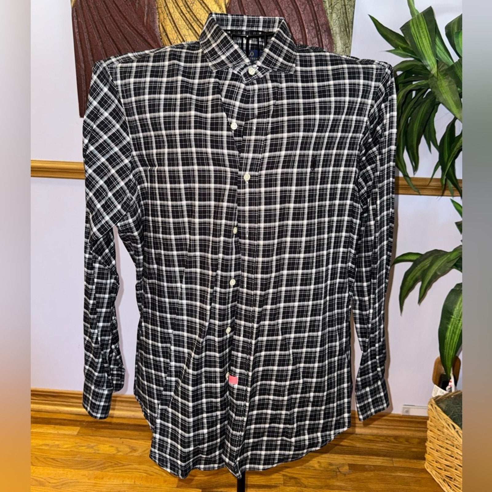 Polo Ralph Lauren Black and White Checkered Shirt