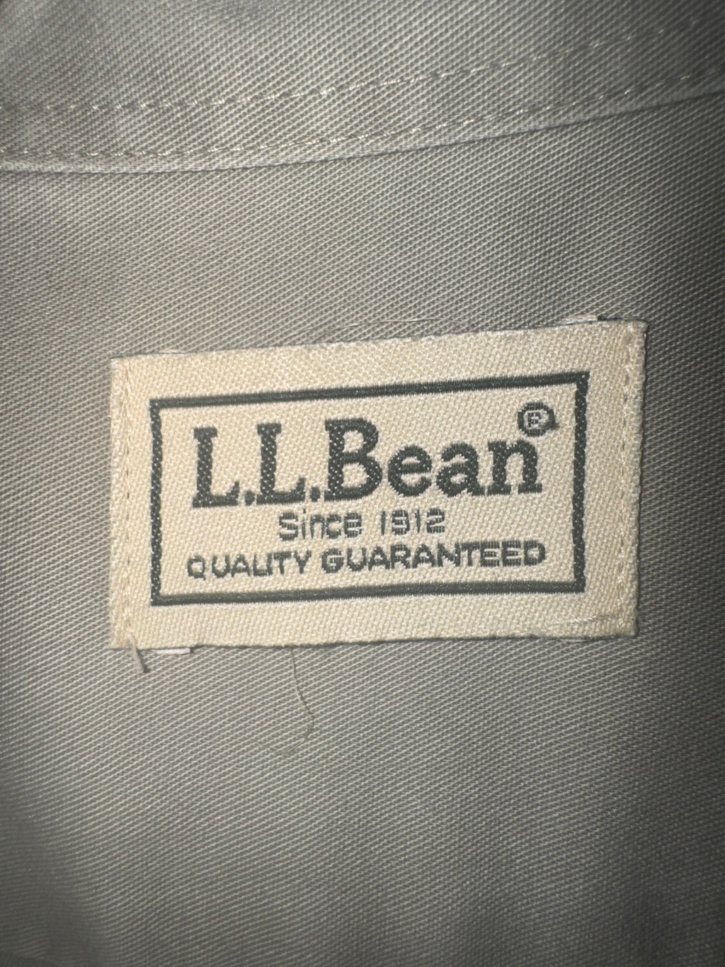 L.L.Bean Sage Green Long-Sleeve Button-Up Shirt