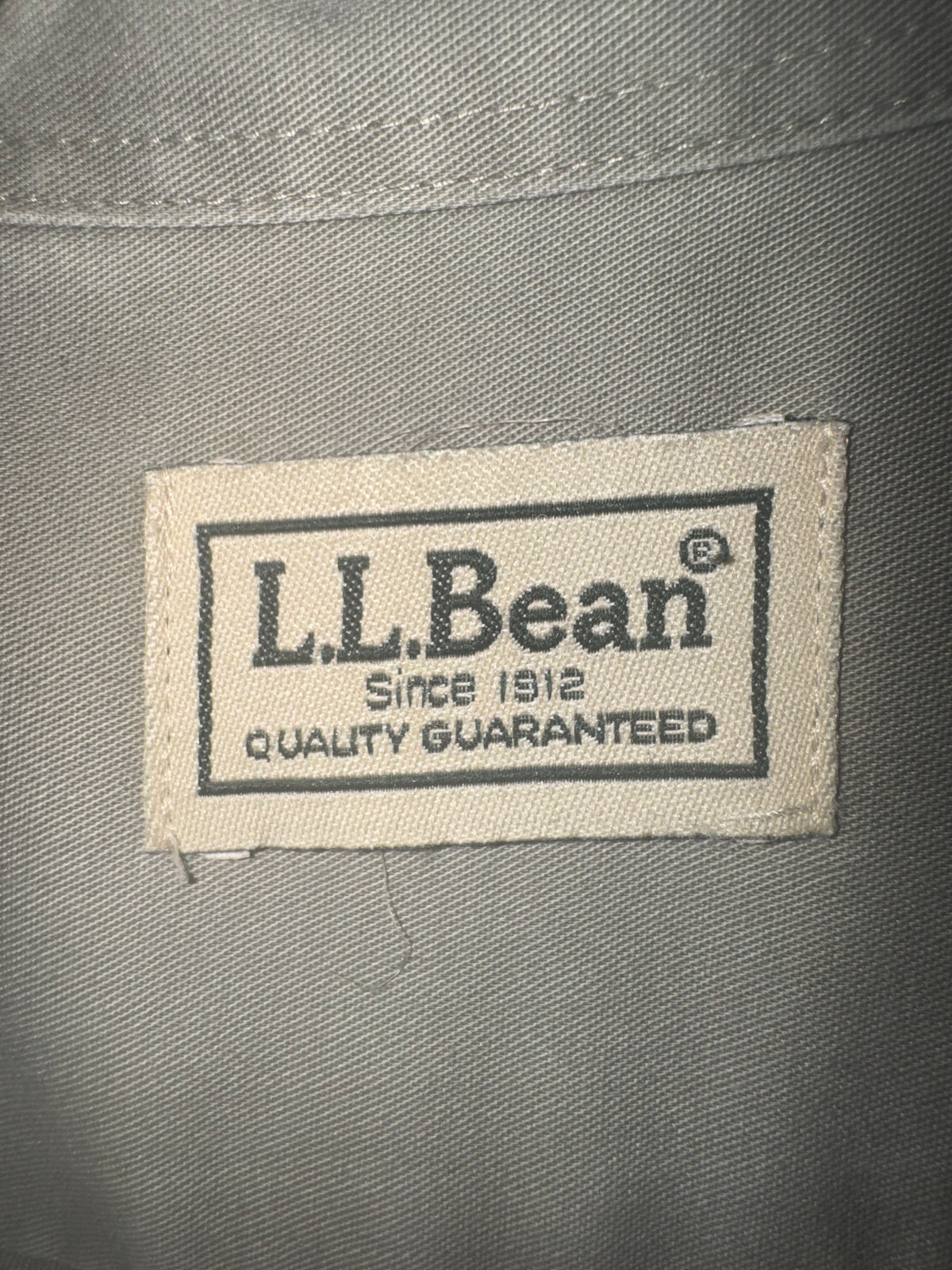 L.L.Bean Sage Green Long-Sleeve Button-Up Shirt