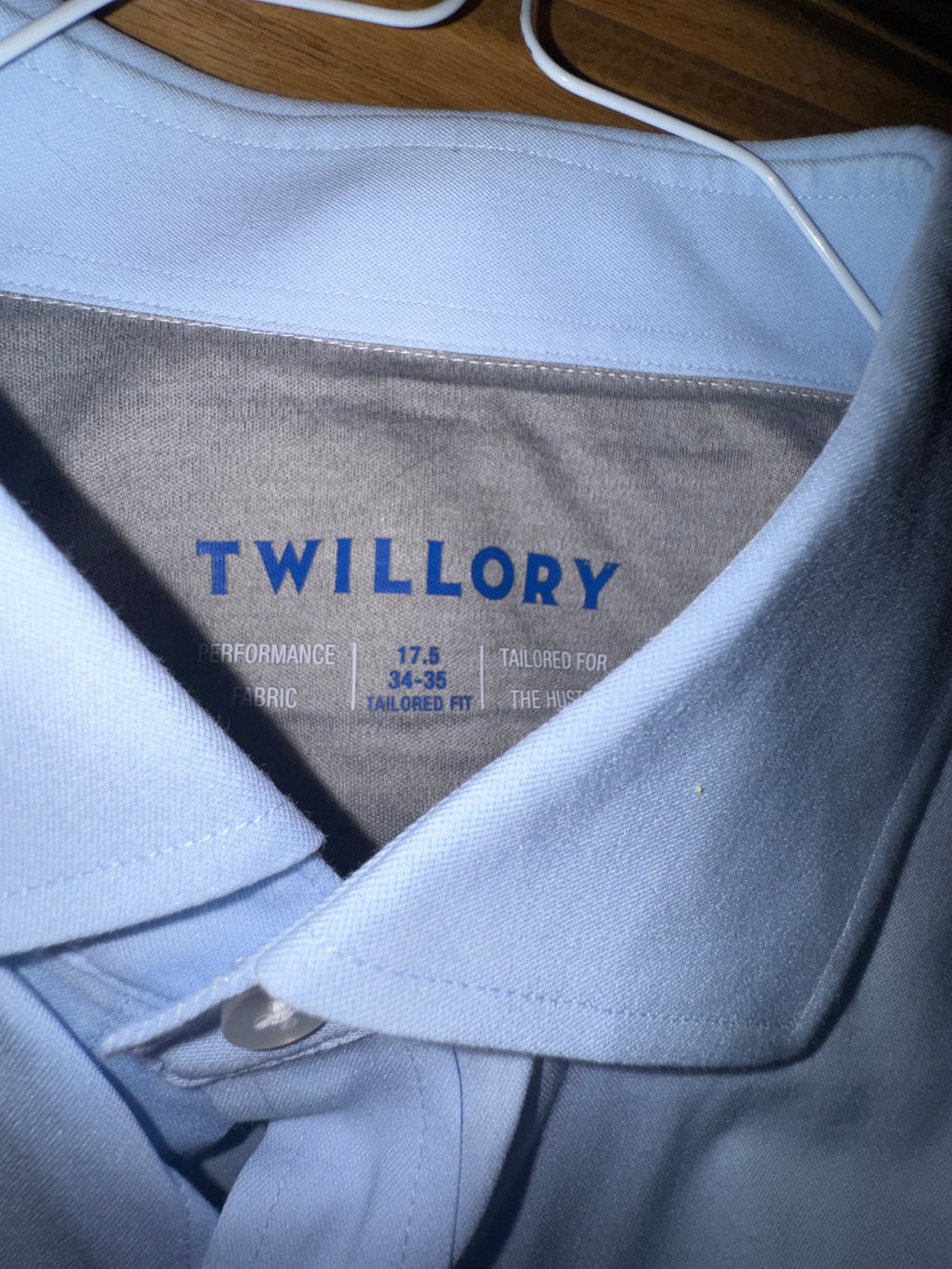 Twillory Performance Fabric Light Blue Dress Shirt
