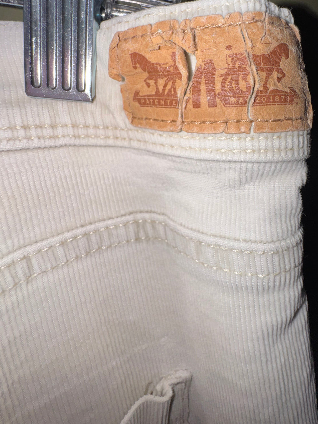 Levi’s 515 Boot Cut Cream Corduroy Pants