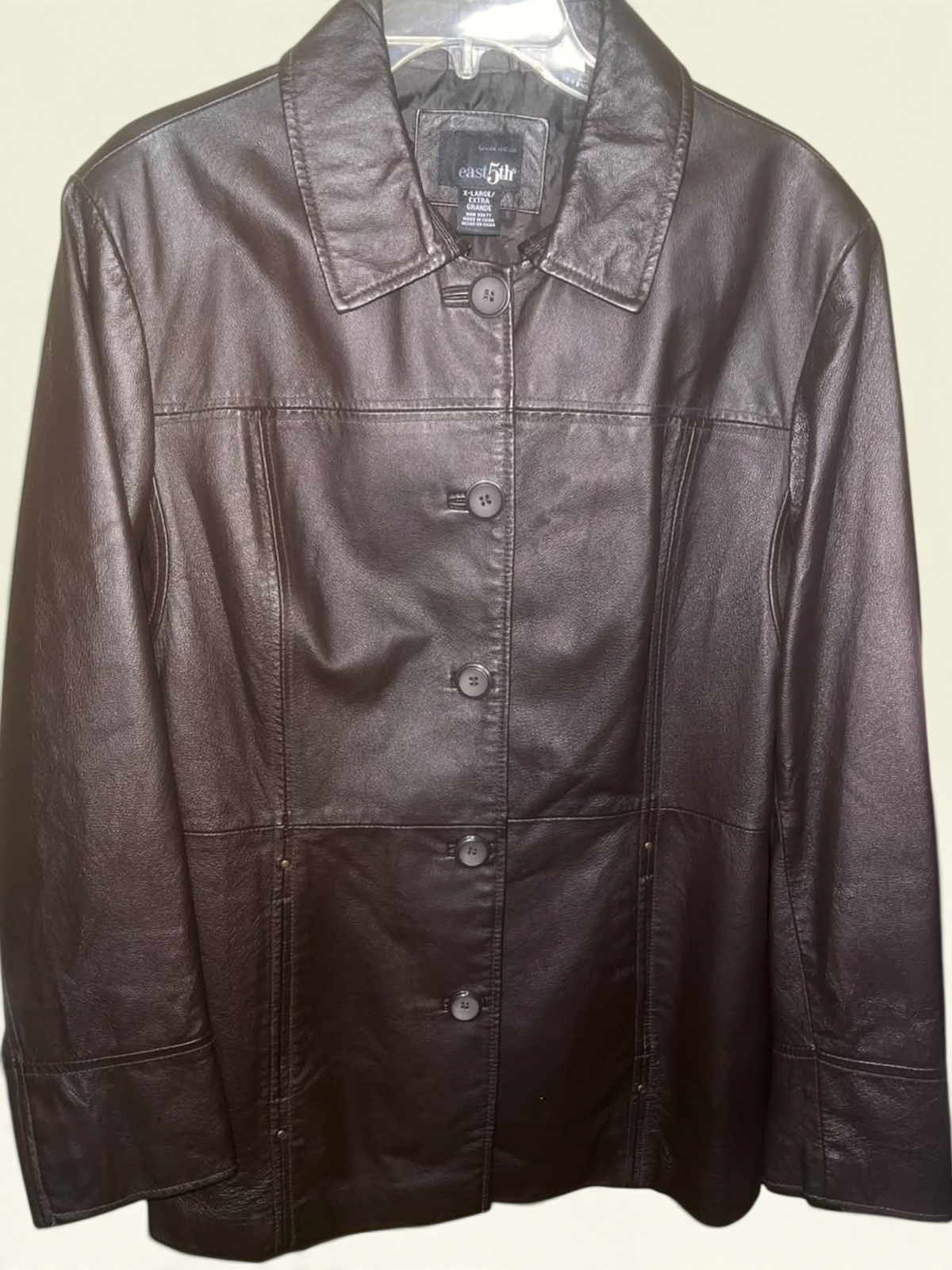 East 5th Chocolate Brown Genuine Leather Jacket