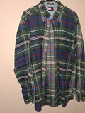 Tommy Hilfiger Green & Blue Plaid Crest Shirt
