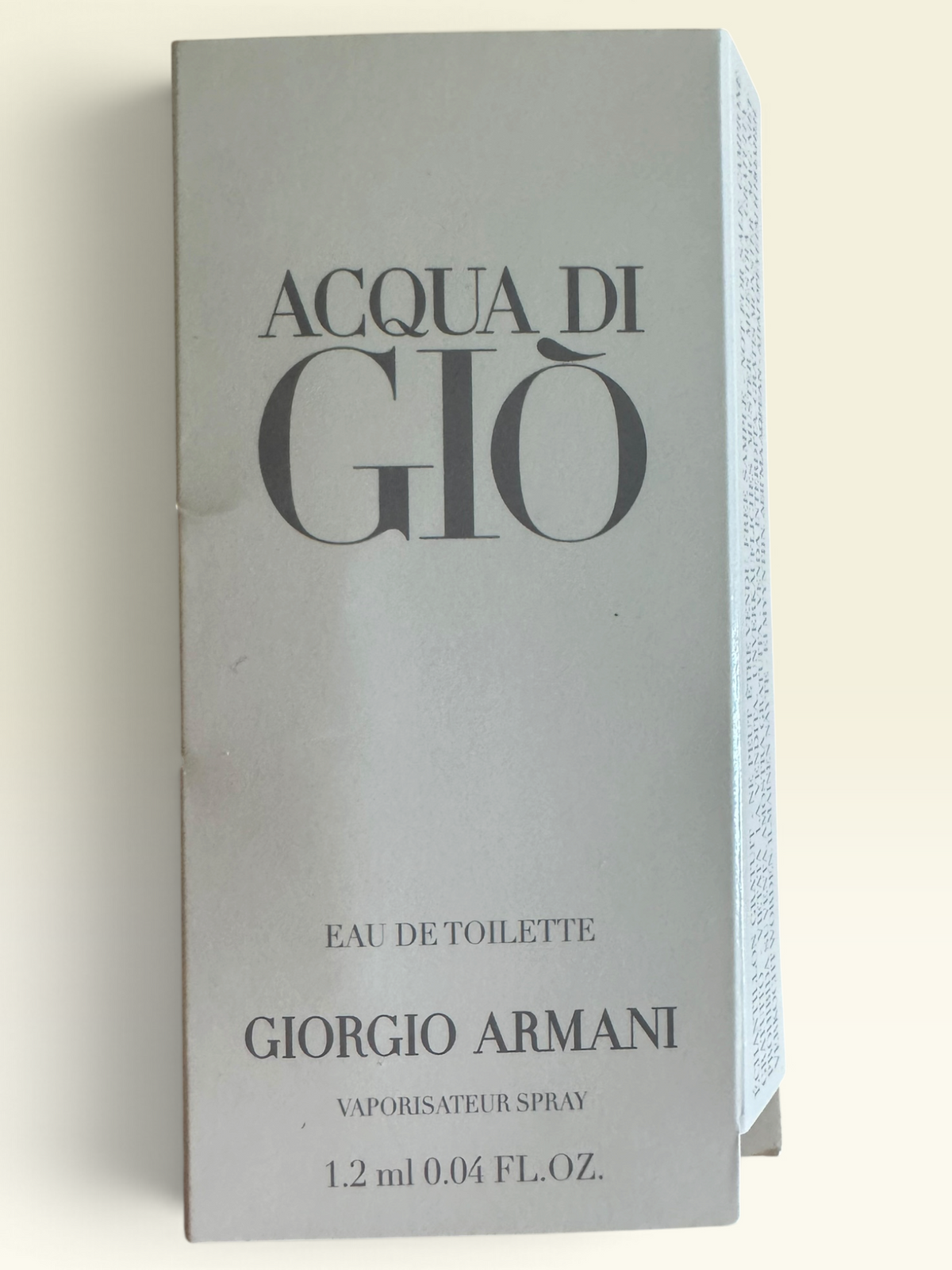 Giorgio Armani Acqua di Giò Eau de Toilette Sample