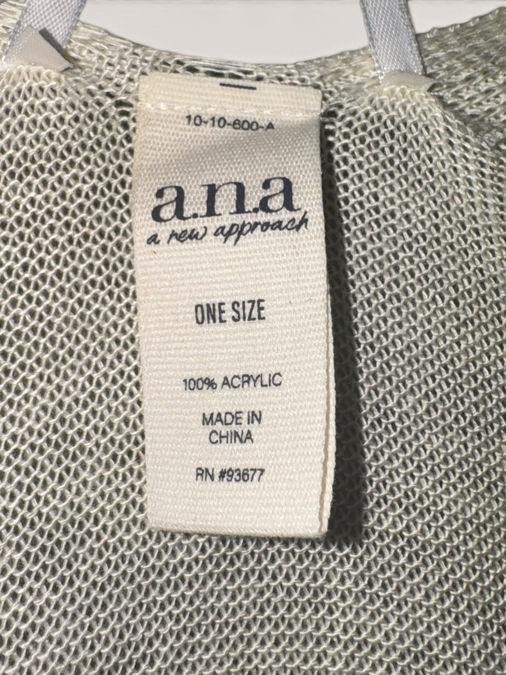 a.n.a. Ivory Open-Knit Waterfall Cardigan