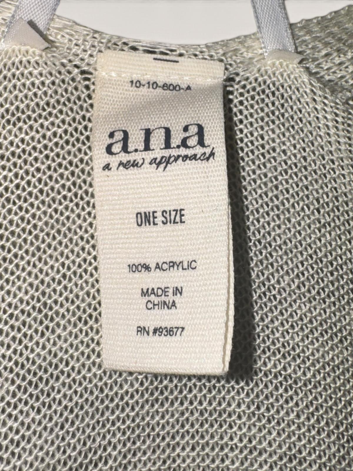 a.n.a. Ivory Open-Knit Waterfall Cardigan