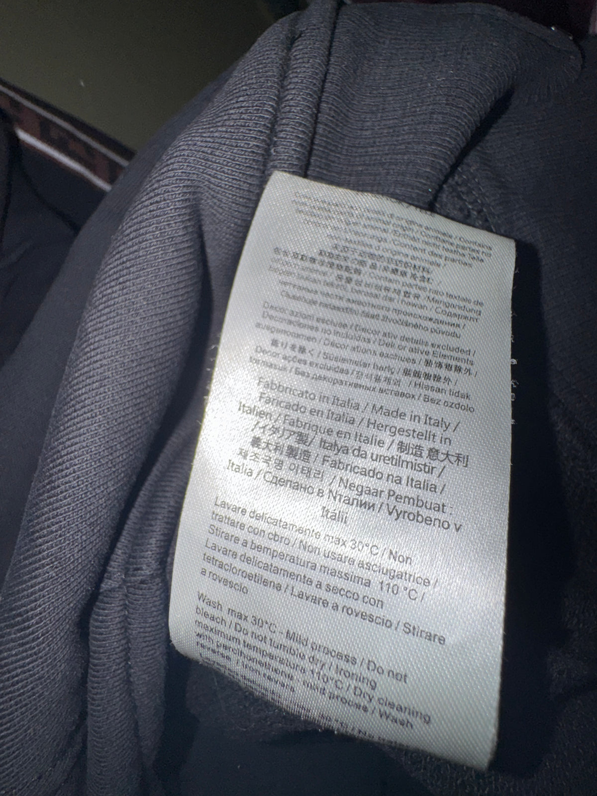 Fendi Black FF Sleeve-Tape Zip Hoodie