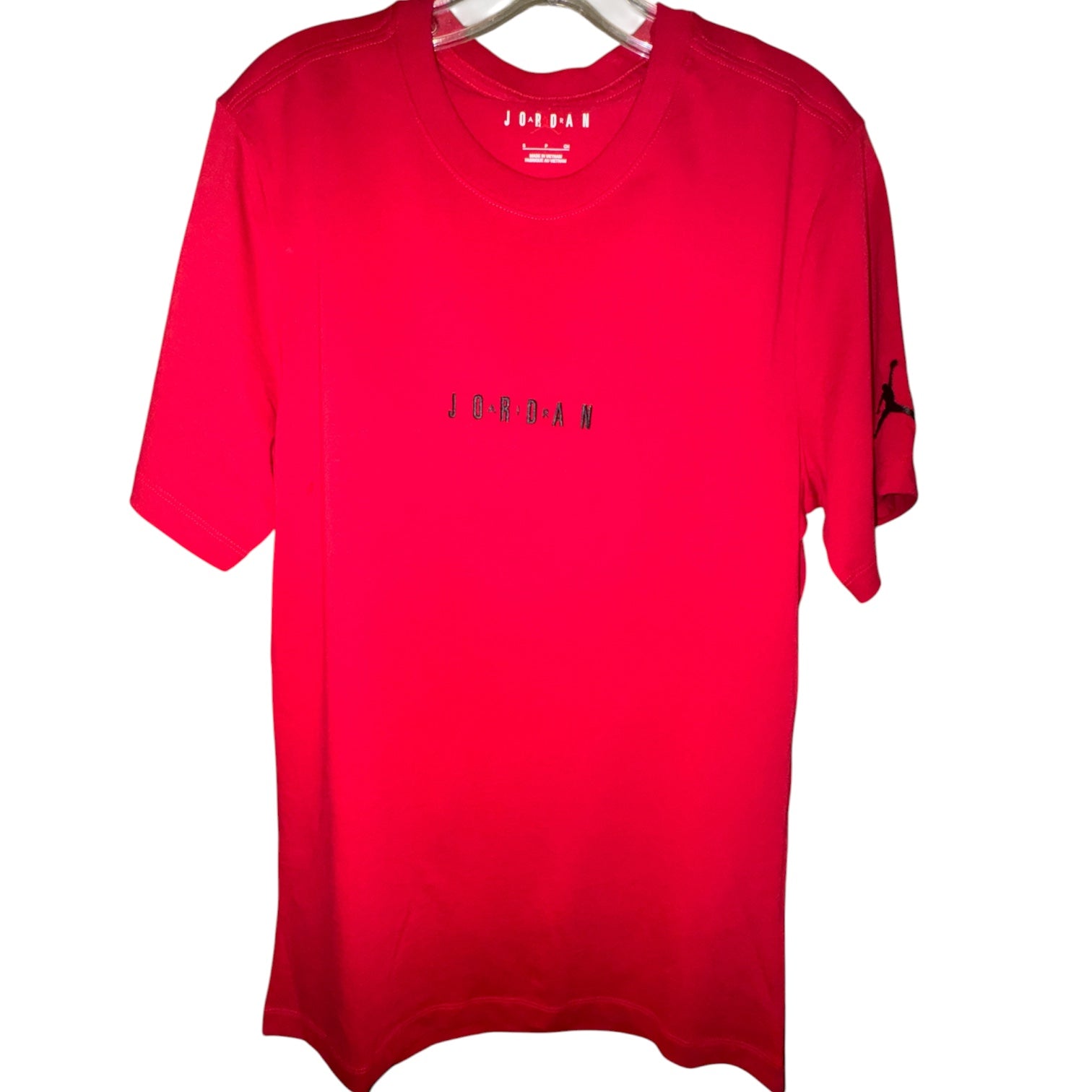 Jordan Red Embroidered Logo T-Shirt