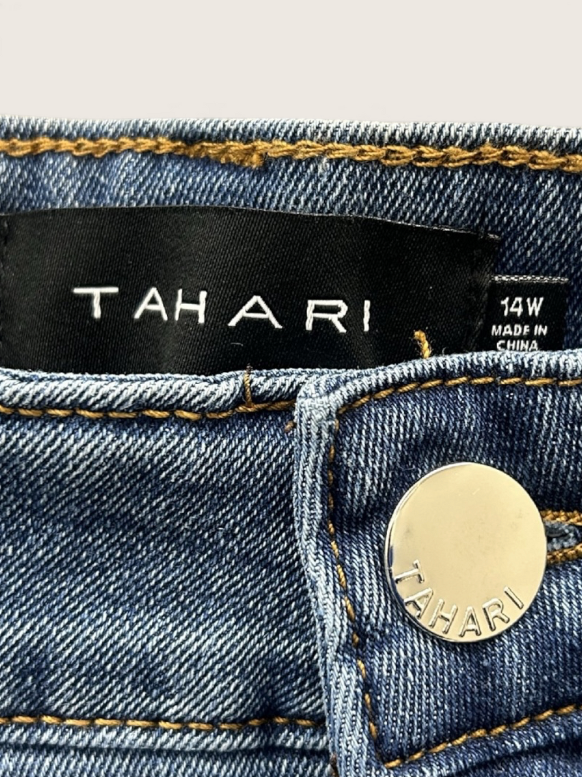 Tahari Chic Medium Wash Stretch Jeans