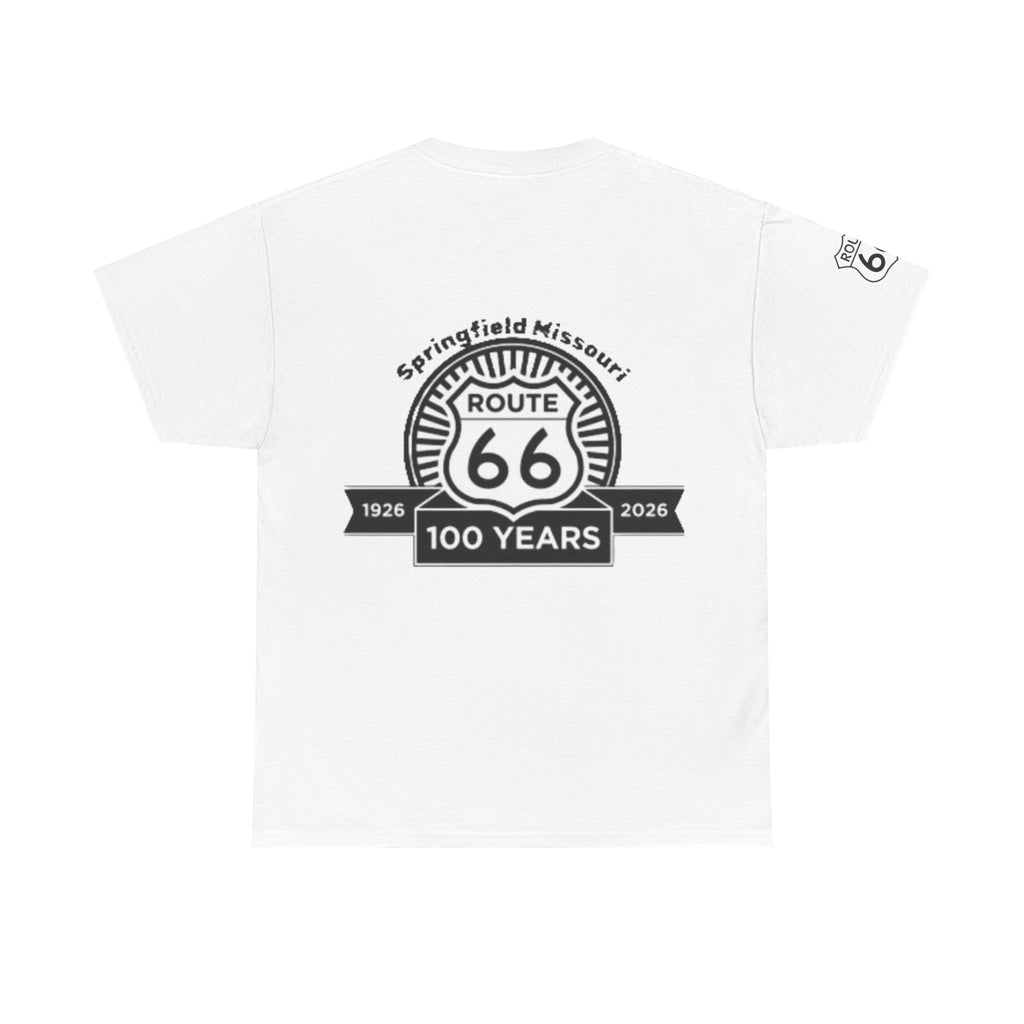 Route 66 100 Years T‑Shirt — Springfield Missouri Centennial Roadtrip Tee