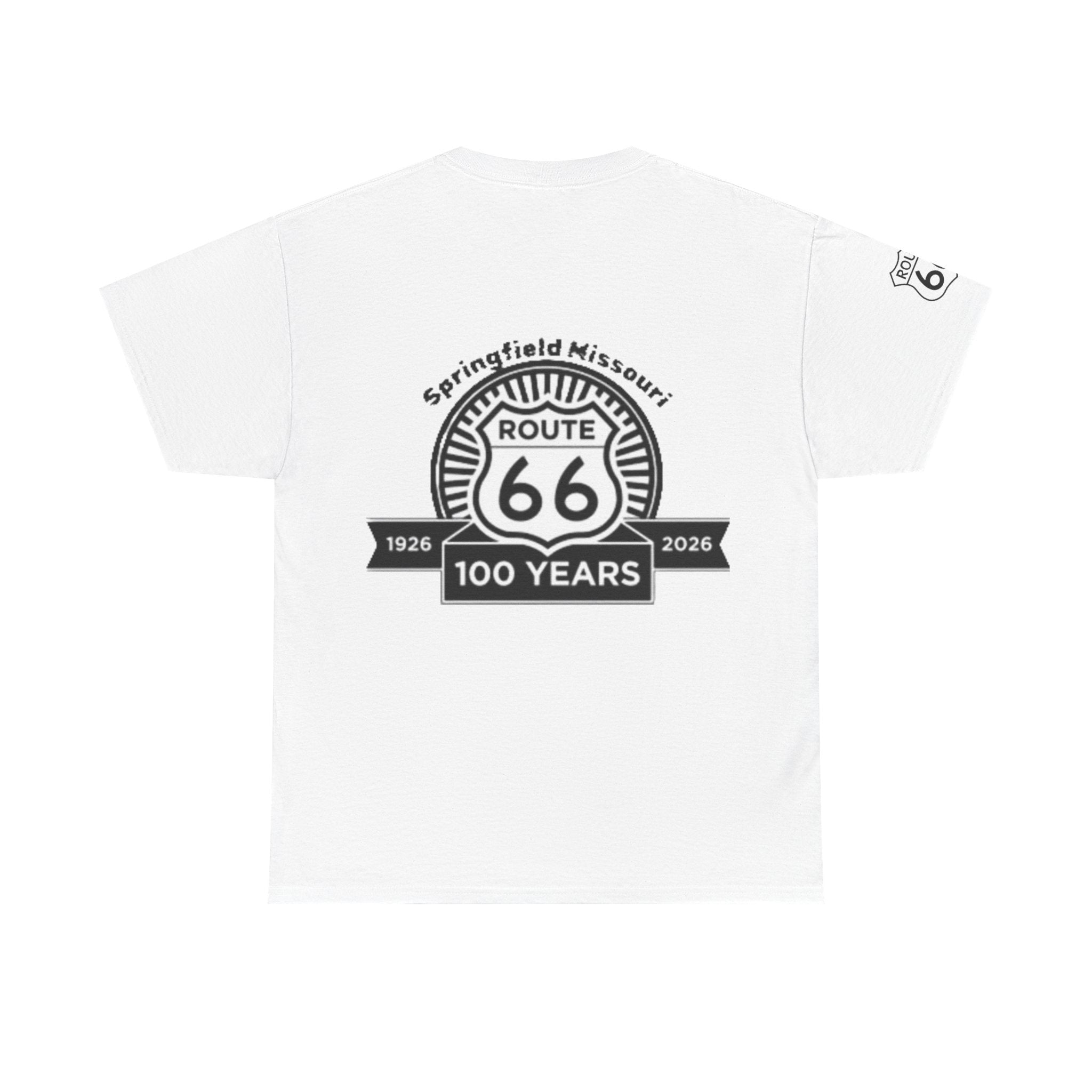 Route 66 100 Years T‑Shirt — Springfield Missouri Centennial Roadtrip Tee