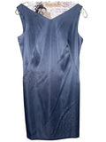 CDO Petites Blue Embellished Sheath Dress
