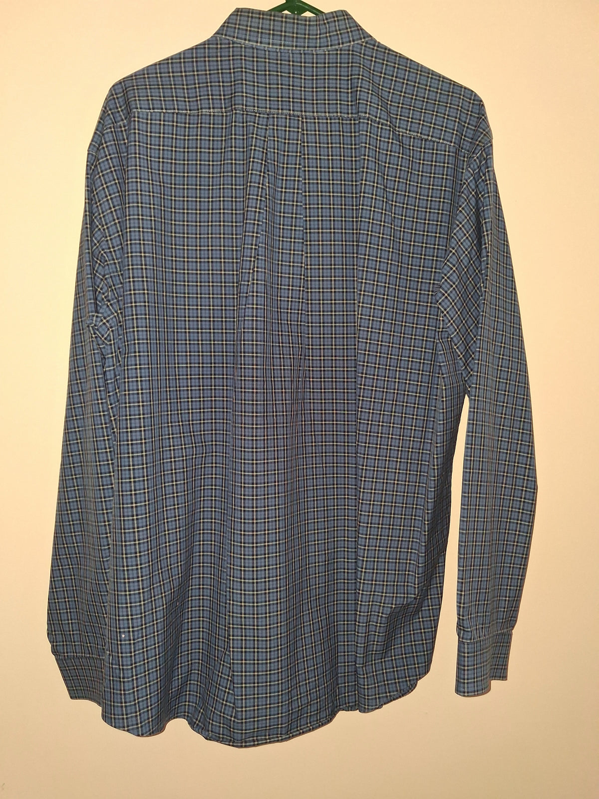 L.L.Bean Blue & Navy Plaid Long-Sleeve Button-Down Shirt