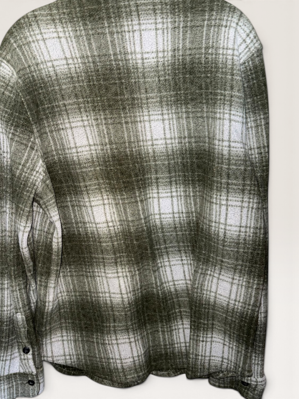 True Grit Olive & Cream Plaid Shirt Jacket