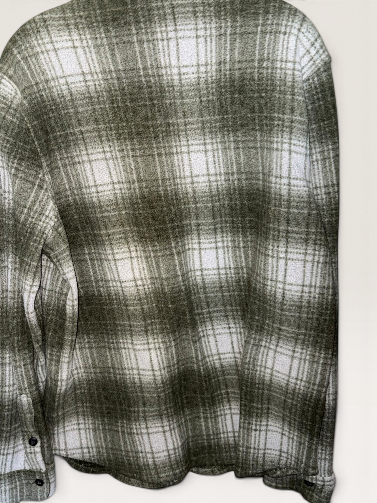 True Grit Olive & Cream Plaid Shirt Jacket