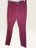Burgundy Slim-Leg Pants