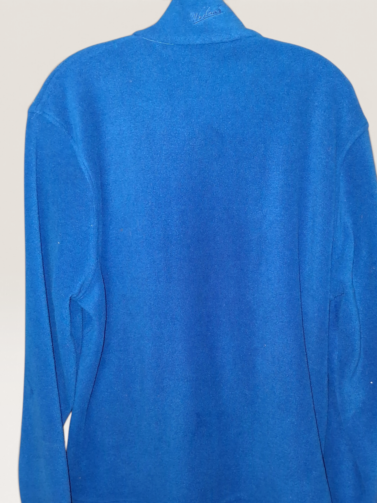 Woolrich Royal Blue Quarter-Zip Fleece Pullover