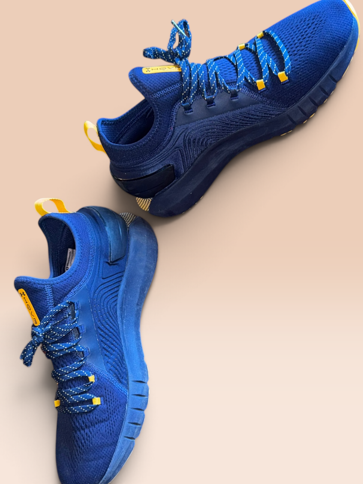 Under Armour HOVR Navy & Yellow Sneakers