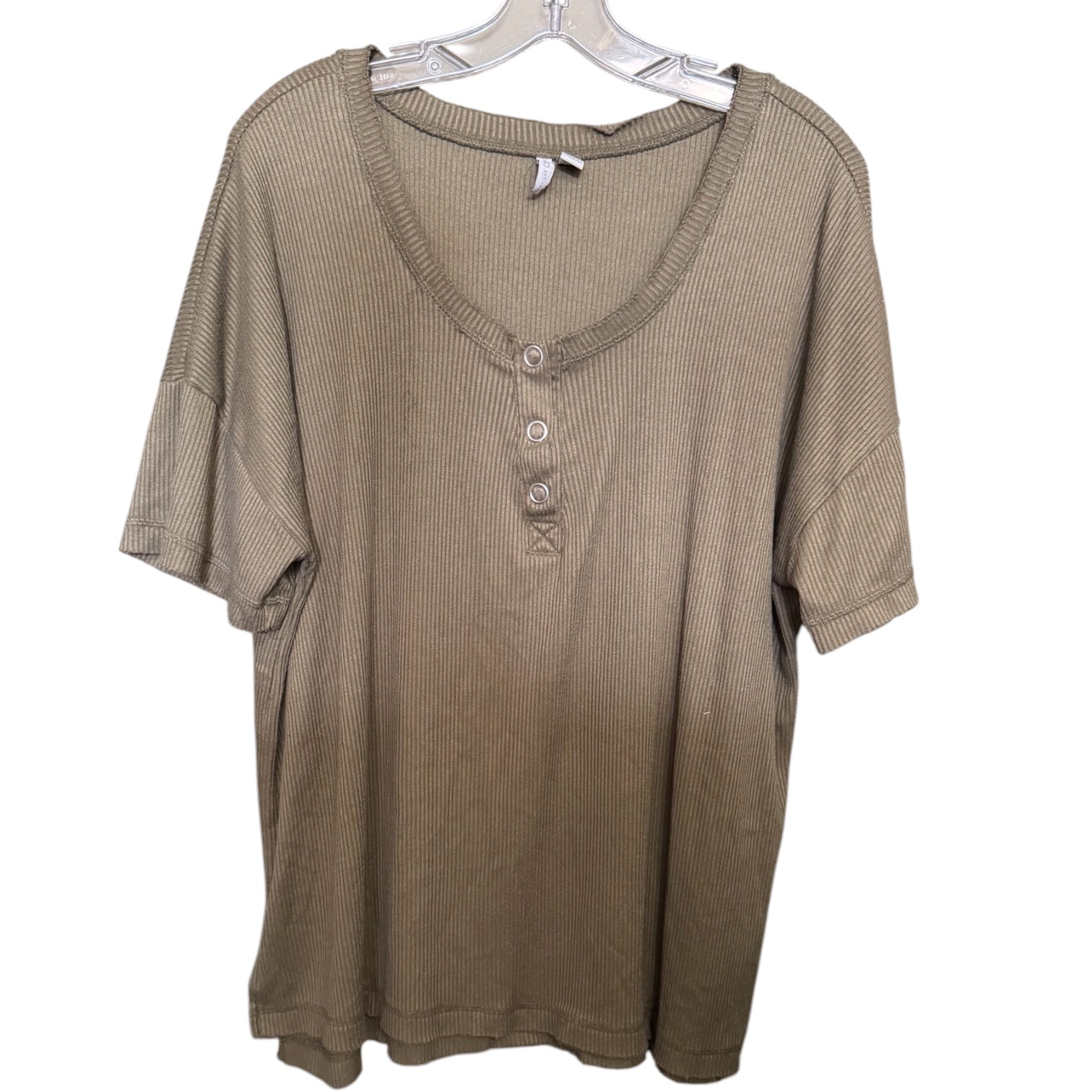 Cato Ribbed Henley Tee