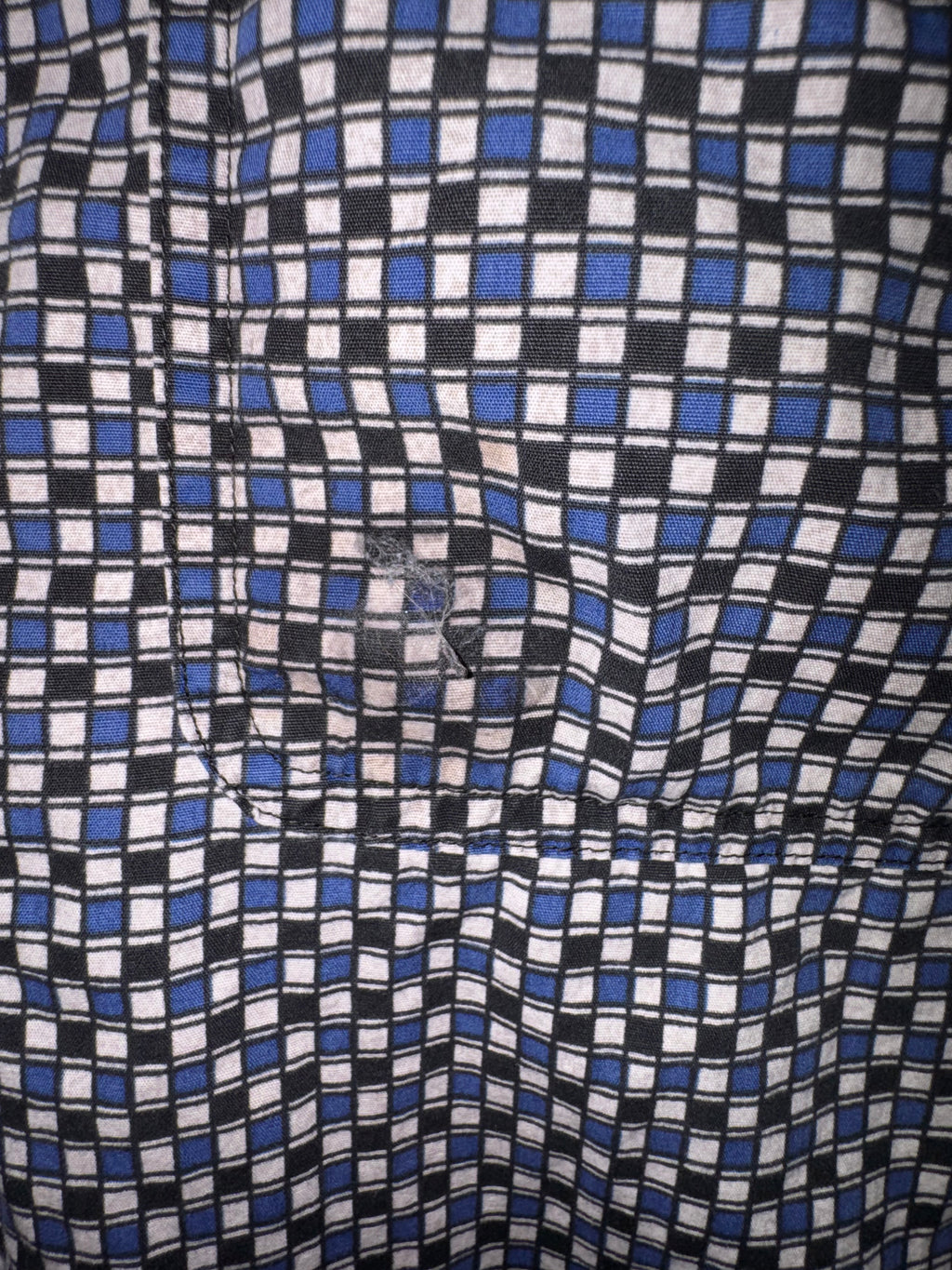 Chaps Ralph Lauren Blue Geometric Long-Sleeve Shirt