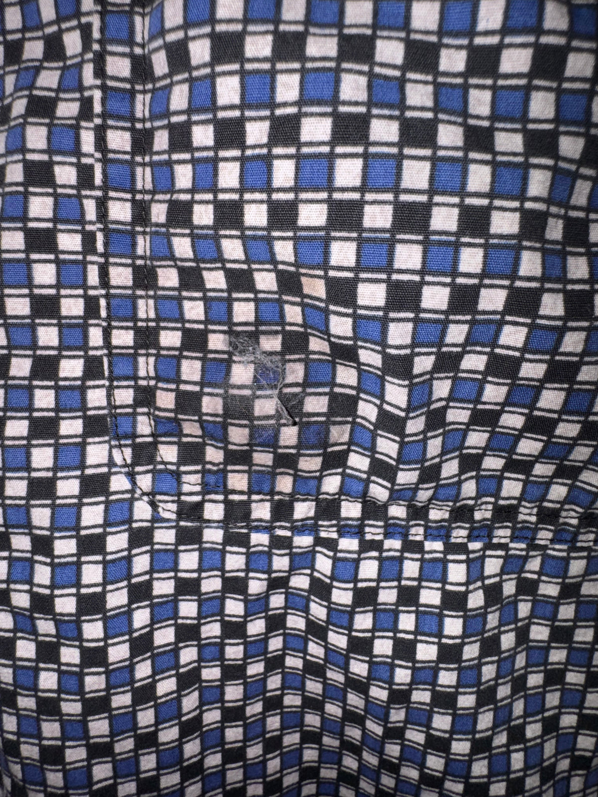 Chaps Ralph Lauren Blue Geometric Long-Sleeve Shirt