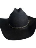 MHT Westerns Black Felt Cowboy Hat
