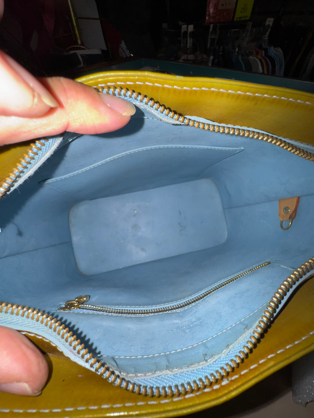 Louis Vuitton Gold Vernis Monogram Tote Bag