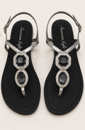 American Eagle Rhinestone Thong Sandals