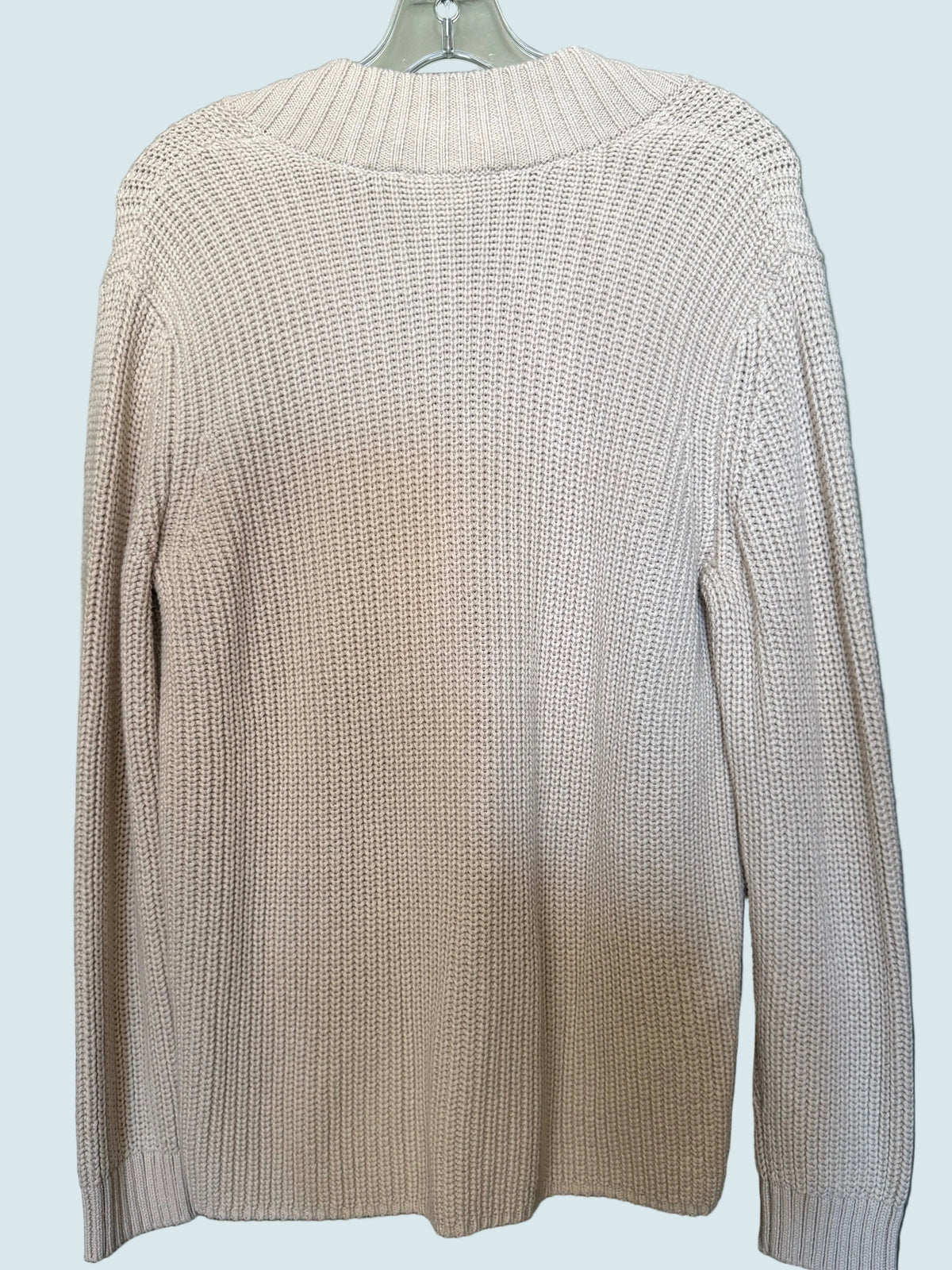 Coldwater Creek Oatmeal Chunky V-Neck Sweater