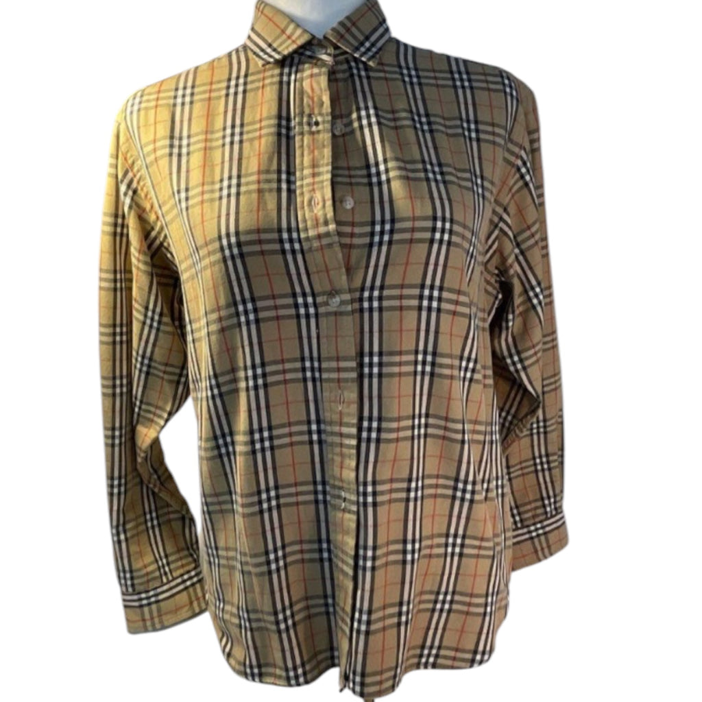 Vintage Burberrys Nova Check Button-Down Shirt