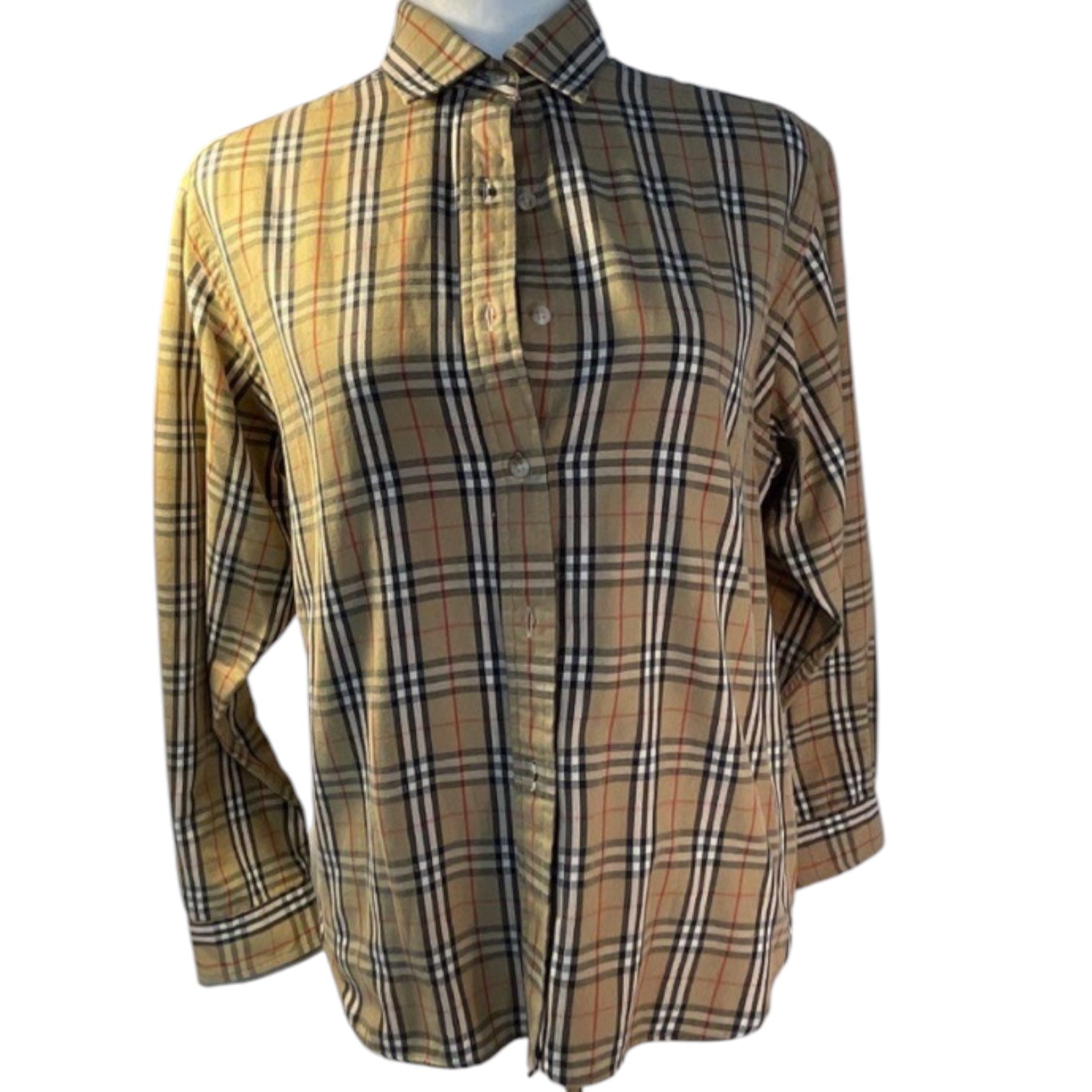 Vintage Burberrys Nova Check Button-Down Shirt