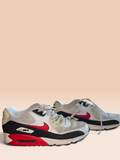Nike Air Max 90 White, Black & Red Sneakers