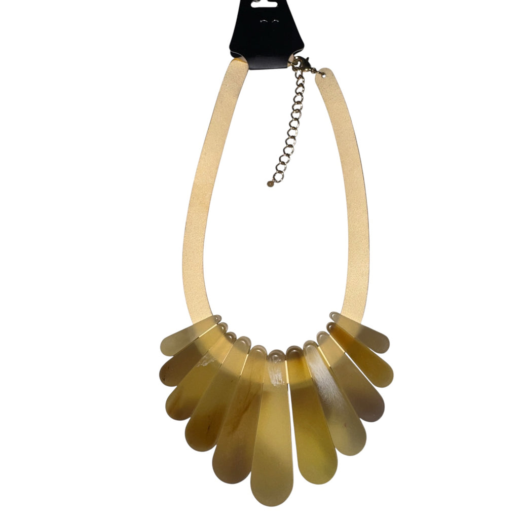 Amber Statement Necklace & Earring Set