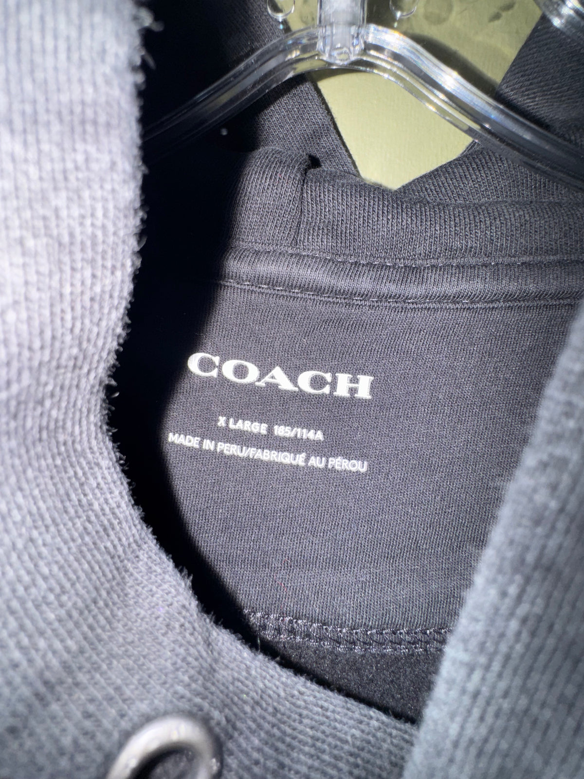 Coach Black Logo Hoodie