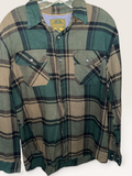 Anchorage Green & Tan Plaid Flannel Shirt