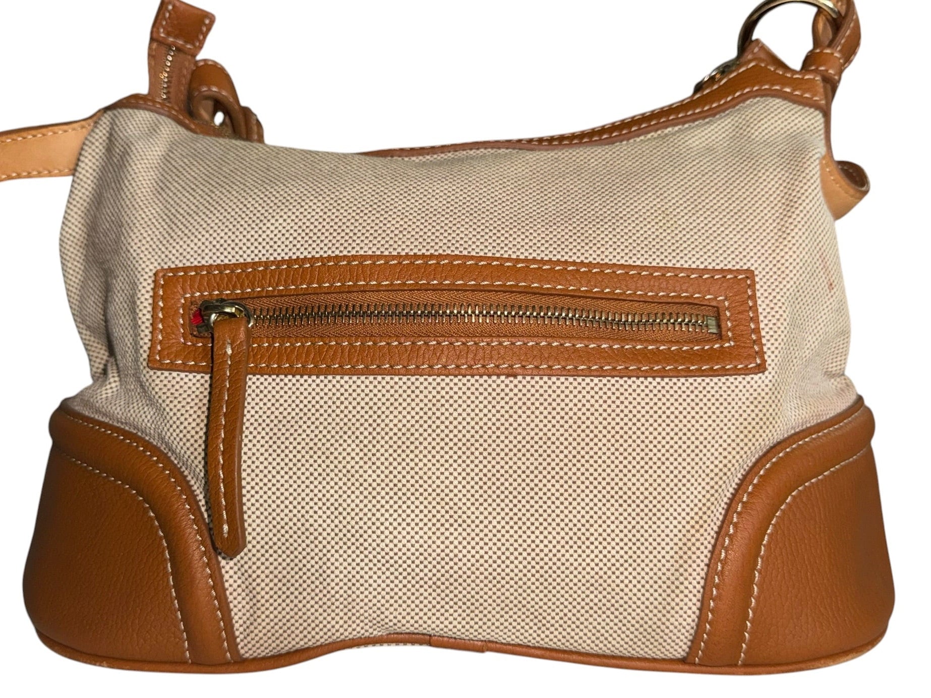 Dooney & Bourke Canvas and Leather Hobo Bag